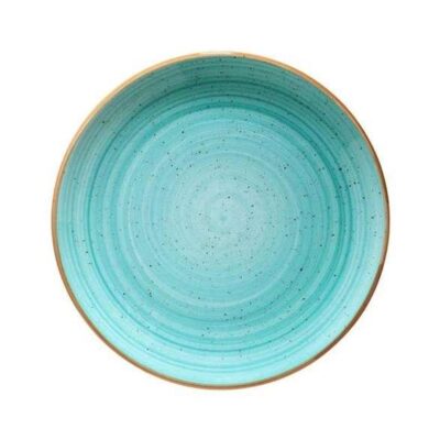 Tallrik flat D17cm Aqua